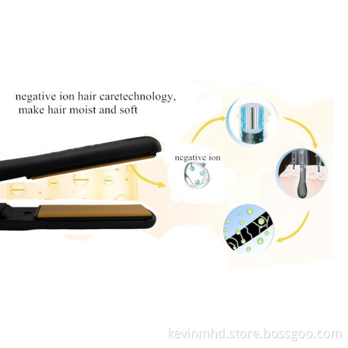 MHD-066B Ceramic Tourmaline ionic 1 inch best styling flat iron/hair straightener